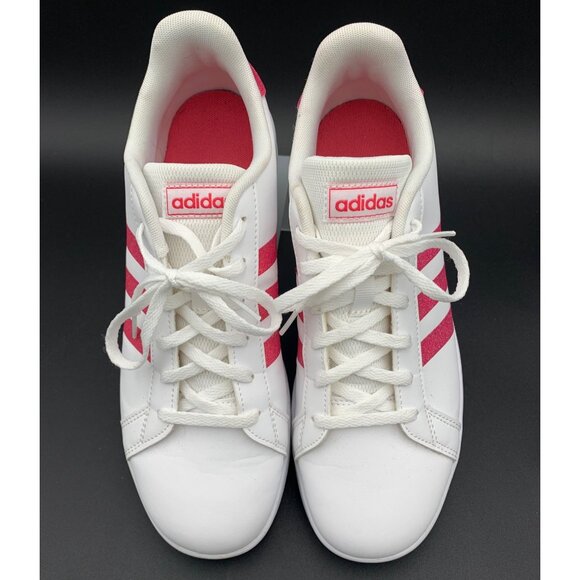 Adidas Womens White & Pink Sneakers Shoes Size 7.5 SPG 753001 - Picture 2 of 7